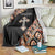 Personalized Ethiopian Orthodox Church Angel Blanket Black Color