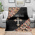 Personalized Ethiopian Orthodox Church Angel Blanket Black Color