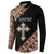 Personalized Ethiopian Orthodox Church Angel Button Sweatshirt Black Color