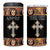 Personalized Ethiopian Orthodox Church Angel 4 in 1 Can Cooler Tumbler Black Color