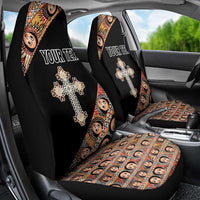 Personalized Ethiopian Orthodox Church Angel Car Seat Cover Black Color