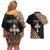 Personalized Ethiopian Orthodox Church Angel Couples Matching Off Shoulder Short Dress and Hawaiian Shirt Black Color