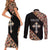 Personalized Ethiopian Orthodox Church Angel Couples Matching Short Sleeve Bodycon Dress and Long Sleeve Button Shirt Black Color