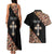 Personalized Ethiopian Orthodox Church Angel Couples Matching Tank Maxi Dress and Hawaiian Shirt Black Color