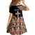 Personalized Ethiopian Orthodox Church Angel Family Matching Off The Shoulder Long Sleeve Dress and Hawaiian Shirt Black Color