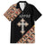 Personalized Ethiopian Orthodox Church Angel Family Matching Off The Shoulder Long Sleeve Dress and Hawaiian Shirt Black Color