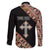 Personalized Ethiopian Orthodox Church Angel Family Matching Off Shoulder Maxi Dress and Hawaiian Shirt Black Color