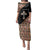Personalized Ethiopian Orthodox Church Angel Family Matching Puletasi and Hawaiian Shirt Black Color