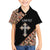 Personalized Ethiopian Orthodox Church Angel Family Matching Short Sleeve Bodycon Dress and Hawaiian Shirt Black Color