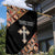Personalized Ethiopian Orthodox Church Angel Garden Flag Black Color