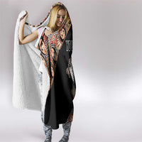 Personalized Ethiopian Orthodox Church Angel Hooded Blanket Black Color