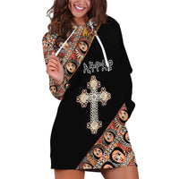 Personalized Ethiopian Orthodox Church Angel Hoodie Dress Black Color