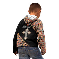 Personalized Ethiopian Orthodox Church Angel Kid Hoodie Black Color