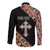 Personalized Ethiopian Orthodox Church Angel Long Sleeve Button Shirt Black Color