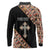 Personalized Ethiopian Orthodox Church Angel Long Sleeve Polo Shirt Black Color