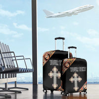 Personalized Ethiopian Orthodox Church Angel Luggage Cover Black Color