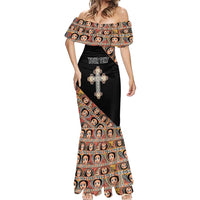 Personalized Ethiopian Orthodox Church Angel Mermaid Dress Black Color
