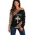 Personalized Ethiopian Orthodox Church Angel Off Shoulder Sweater Black Color