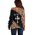 Personalized Ethiopian Orthodox Church Angel Off Shoulder Sweater Black Color