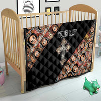 Personalized Ethiopian Orthodox Church Angel Quilt Black Color