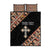 Personalized Ethiopian Orthodox Church Angel Quilt Bed Set Black Color