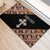 Personalized Ethiopian Orthodox Church Angel Rubber Doormat Black Color
