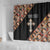 Personalized Ethiopian Orthodox Church Angel Shower Curtain Black Color