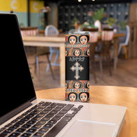Personalized Ethiopian Orthodox Church Angel Skinny Tumbler Black Color