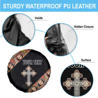 Personalized Ethiopian Orthodox Church Angel Spare Tire Cover Black Color