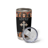 Personalized Ethiopian Orthodox Church Angel Tumbler Cup Black Color