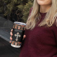 Personalized Ethiopian Orthodox Church Angel Tumbler Cup Black Color