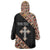 Personalized Ethiopian Orthodox Church Angel Wearable Blanket Hoodie Black Color