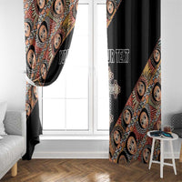 Personalized Ethiopian Orthodox Church Angel Window Curtain Black Color
