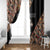 Personalized Ethiopian Orthodox Church Angel Window Curtain Black Color