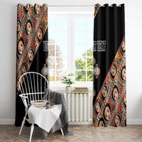 Personalized Ethiopian Orthodox Church Angel Window Curtain Black Color