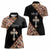 Personalized Ethiopian Orthodox Church Angel Women Polo Shirt Black Color