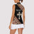 Personalized Ethiopian Orthodox Church Angel Women Sleeveless Polo Shirt Black Color