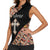 Personalized Ethiopian Orthodox Church Angel Women Sleeveless Polo Shirt Black Color