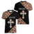 Personalized Ethiopian Orthodox Church Angel Women V-Neck T-Shirt Black Color