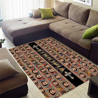 Ethiopian Tewahedo Angel Orthodox Area Rug Black Color