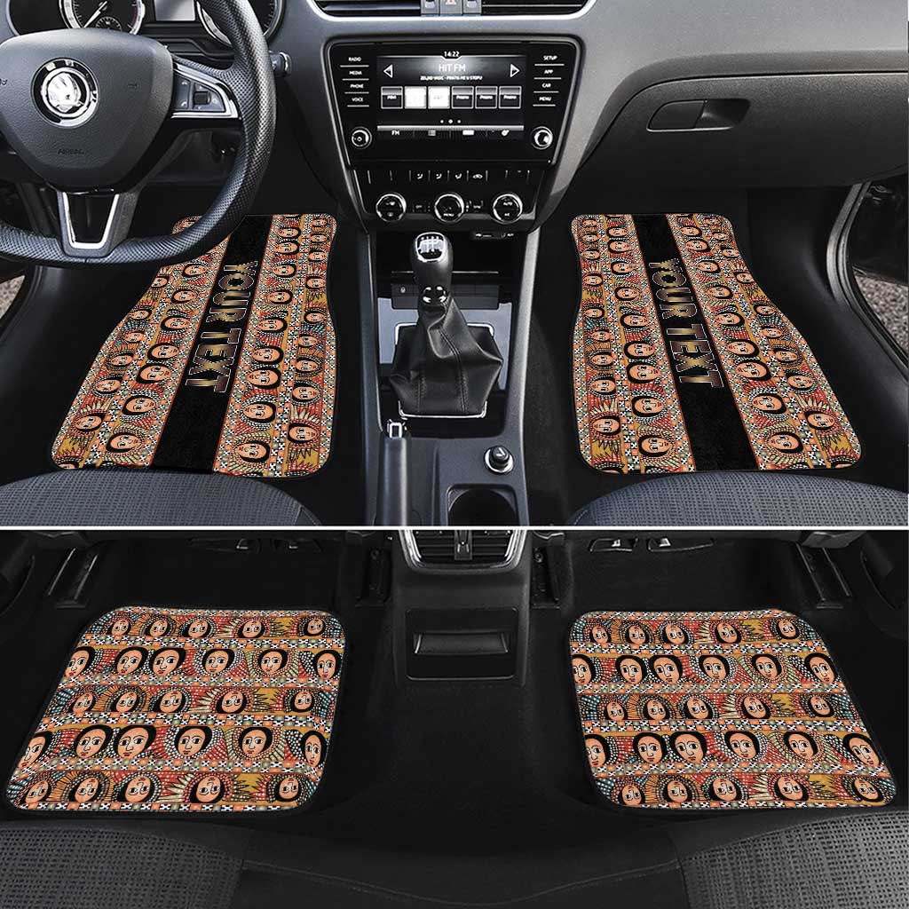 Ethiopian Tewahedo Angel Orthodox Car Mats Black Color