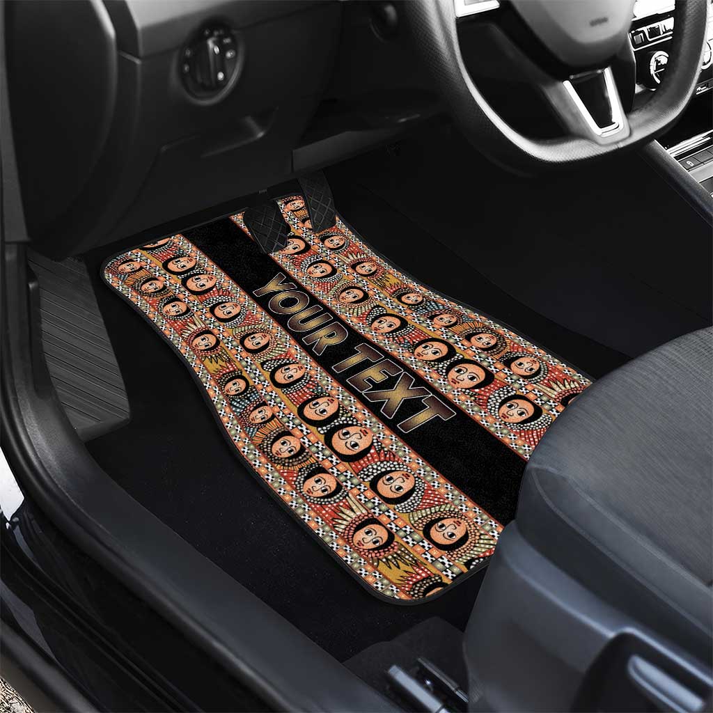 Ethiopian Tewahedo Angel Orthodox Car Mats Black Color