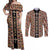 Personalized Ethiopian Tewahedo Angel Orthodox Couples Matching Off Shoulder Maxi Dress and Long Sleeve Button Shirt Black Color