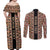 Personalized Ethiopian Tewahedo Angel Orthodox Couples Matching Off Shoulder Maxi Dress and Long Sleeve Button Shirt Black Color