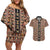 Personalized Ethiopian Tewahedo Angel Orthodox Couples Matching Off Shoulder Short Dress and Hawaiian Shirt Black Color