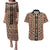 Personalized Ethiopian Tewahedo Angel Orthodox Couples Matching Puletasi and Hawaiian Shirt Black Color