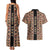 Personalized Ethiopian Tewahedo Angel Orthodox Couples Matching Tank Maxi Dress and Hawaiian Shirt Black Color