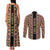 Personalized Ethiopian Tewahedo Angel Orthodox Couples Matching Tank Maxi Dress and Long Sleeve Button Shirt Black Color