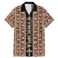 Personalized Ethiopian Tewahedo Angel Orthodox Family Matching Mermaid Dress and Hawaiian Shirt Black Color