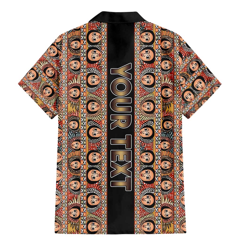 Personalized Ethiopian Tewahedo Angel Orthodox Family Matching Mermaid Dress and Hawaiian Shirt Black Color